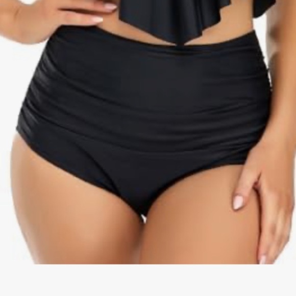 Edel qual Tankini Swimsuit 2 pc Tummy Control Swimwear L New SW01 - Picture 2 of 6